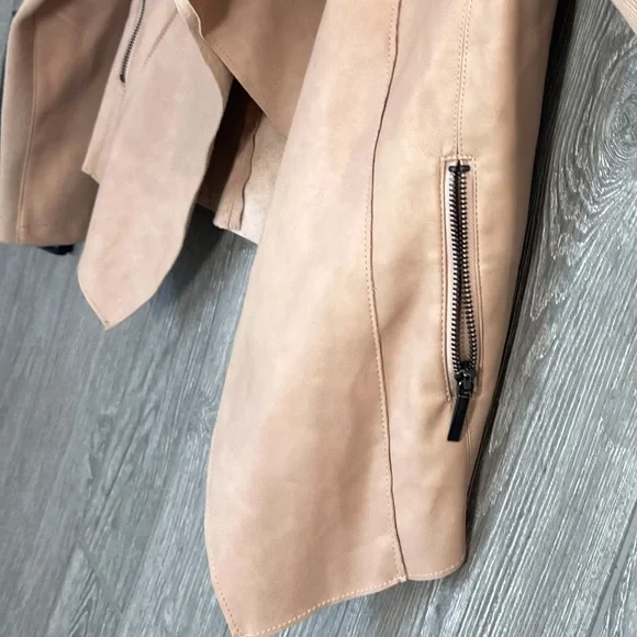 BAR III BAR 111 Slouchy Blush leather & suede Jacket Blazer Moto Sz XS - Picture 5 of 9